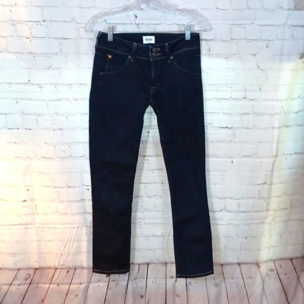HUDSON Jeans‎ Womans Cropped Skinny Flap Pocket  Blue Jeans 25 x28x36 Ne…
